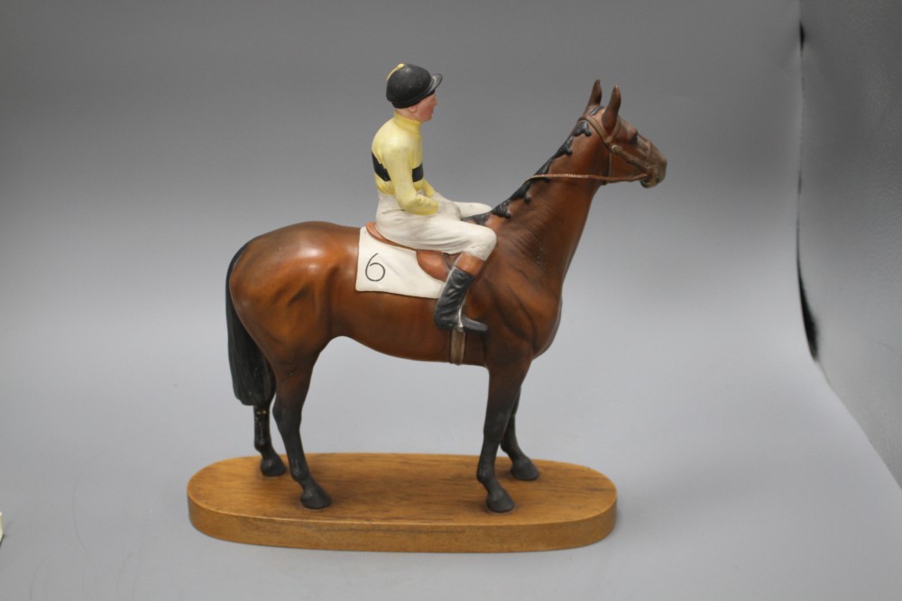 A Beswick model of Arkle with Pat Taaffe up, overall height 32cm